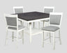 Fulton - Dining Room Set White 5 Pc. Table, 4 Chairs by Crown Mark | Bel Furniture