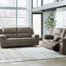 Laresview - Reclining Living Room Set Dark Brown 2 Pc. Sofa, Loveseat by Signature Design by Ashley® | Bel Furniture