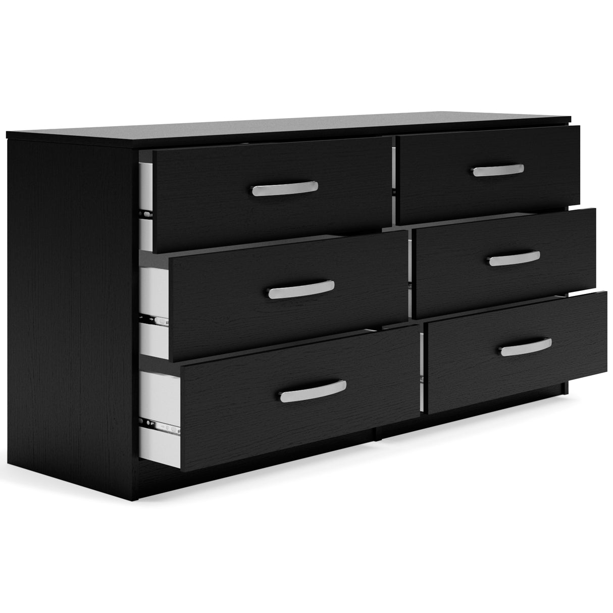 Finch - Black - Six Drawer Dresser - 29'' Height by Signature Design by Ashley® | Bel Furniture