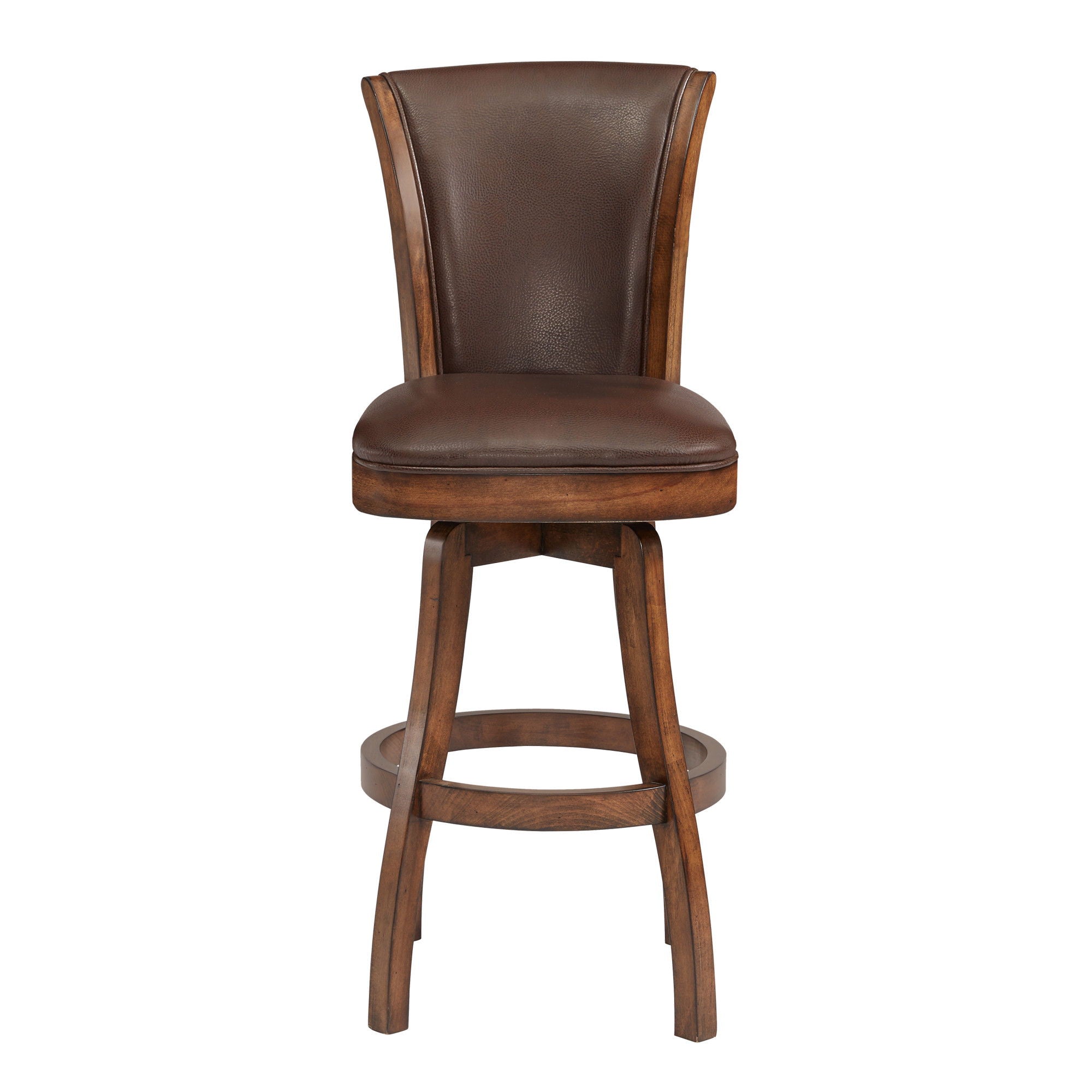 45" Swivel Bar Height Bar Chair - Brown / Chestnut