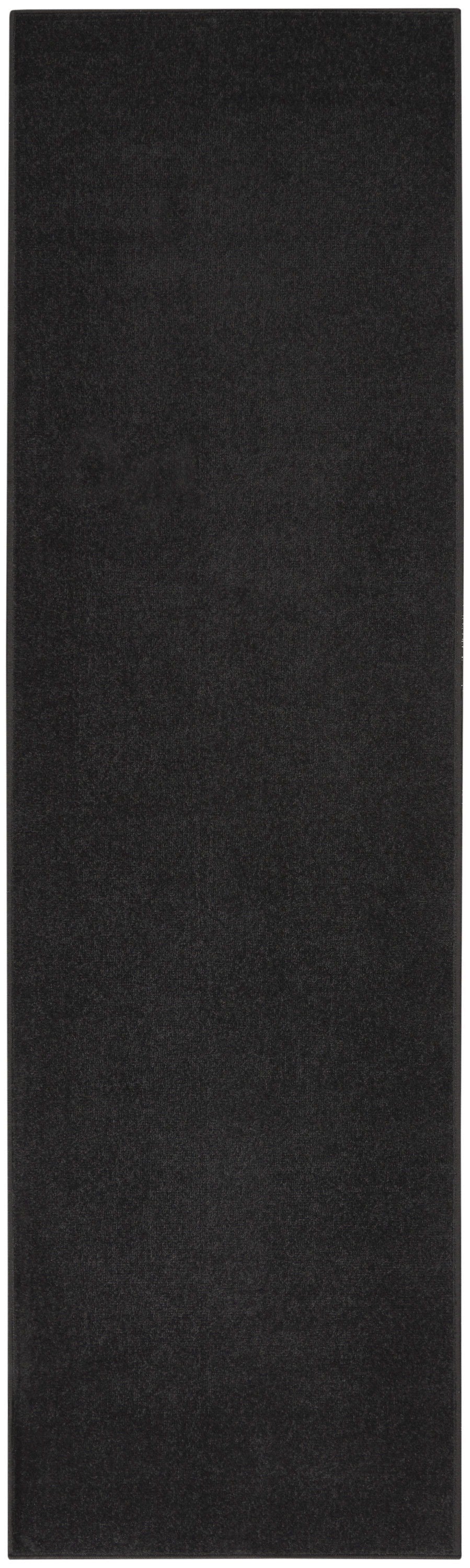 10' Non Skid Indoor / Outdoor Runner Rug - Black