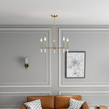 Courtyard - 5 Light Candle Light Chandelier - Clear / Gold by Ashcroft Furniture | Bel Furniture
