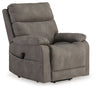 Next-Gen Durapella - Power Lift Recliner Dark Gray by Signature Design by Ashley® | Bel Furniture