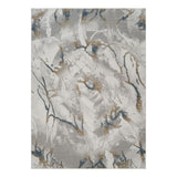 Geometrix - 5'3" X 7'3" Area Rug & Geometric 3D Effect - Ivory / Gray