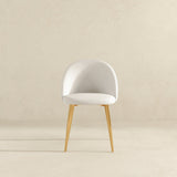 Marion - Mid-Century Modern Dining Chair (Set of 2) - Gold / White by Ashcroft Furniture | Bel Furniture