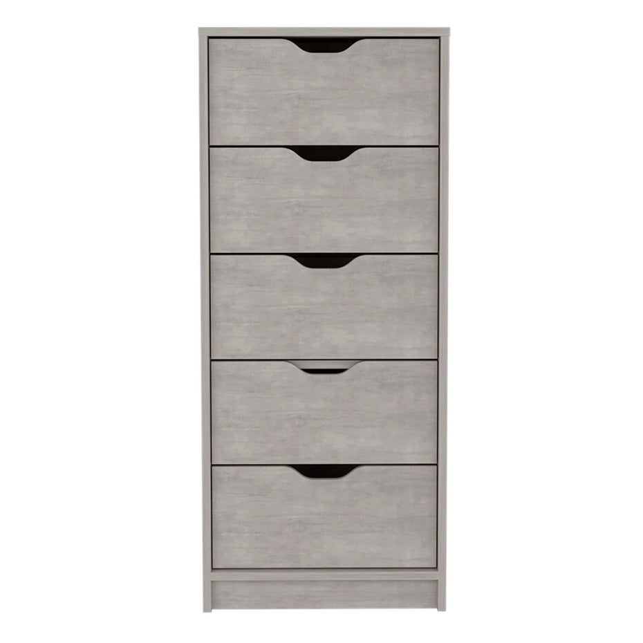 5 Drawer Standard Chest - Gray