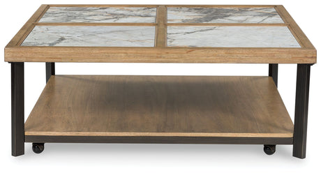 Montia - Multi - Square Cocktail Table by Signature Design by Ashley® | Bel Furniture