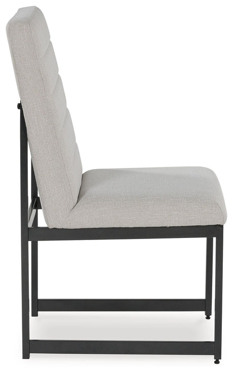 Tomtyn - Light Brown - Dining Upholstered Side Chair (Set of 2) by Signature Design by Ashley® | Bel Furniture