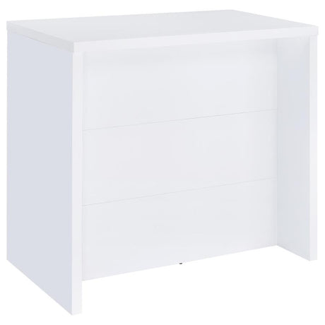 Topanga - Engineered Wood Freestanding Home Bar White by Coaster Fine Furniture | Bel Furniture