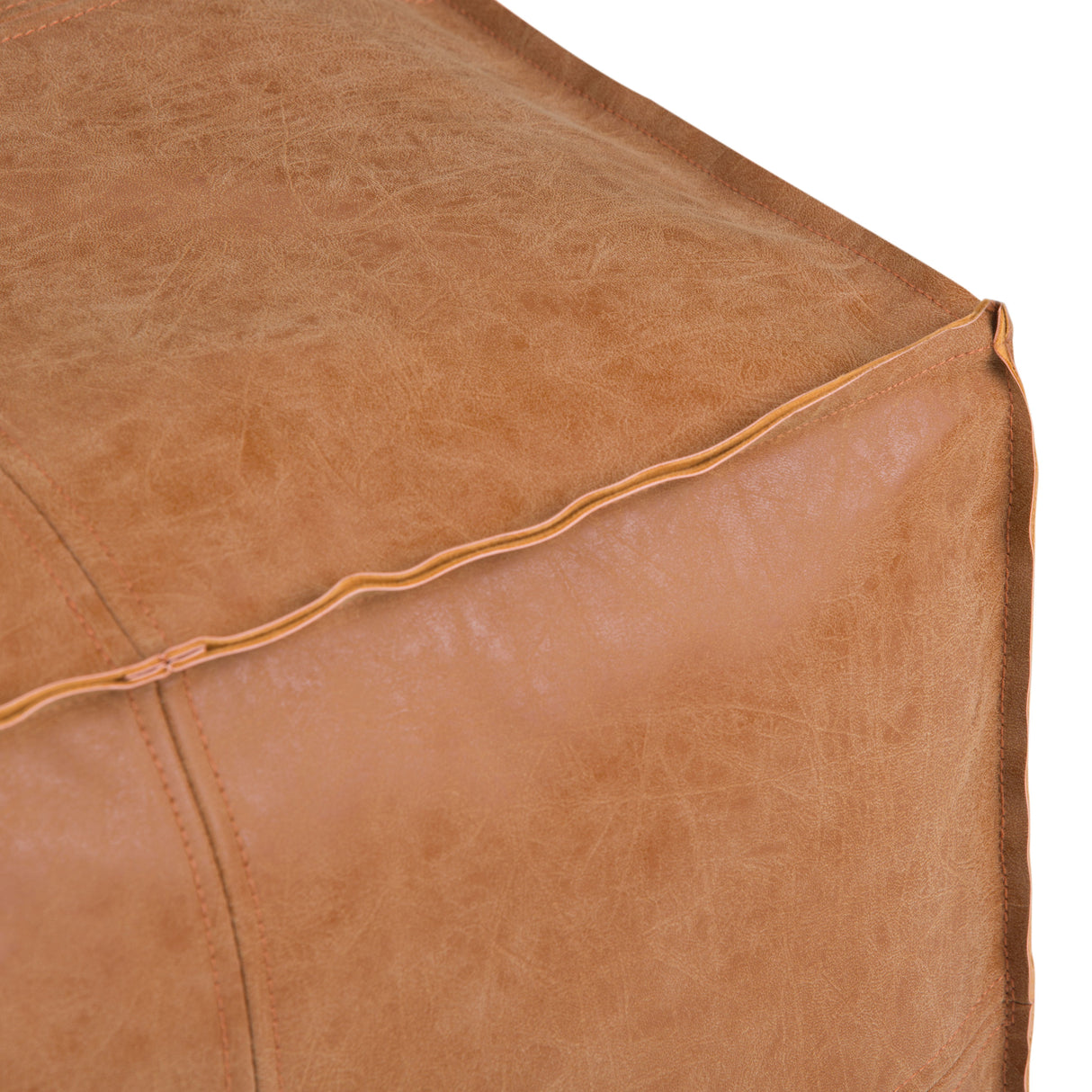 Brody - Versatile Square Pouf by Simpli-Home | Bel Furniture