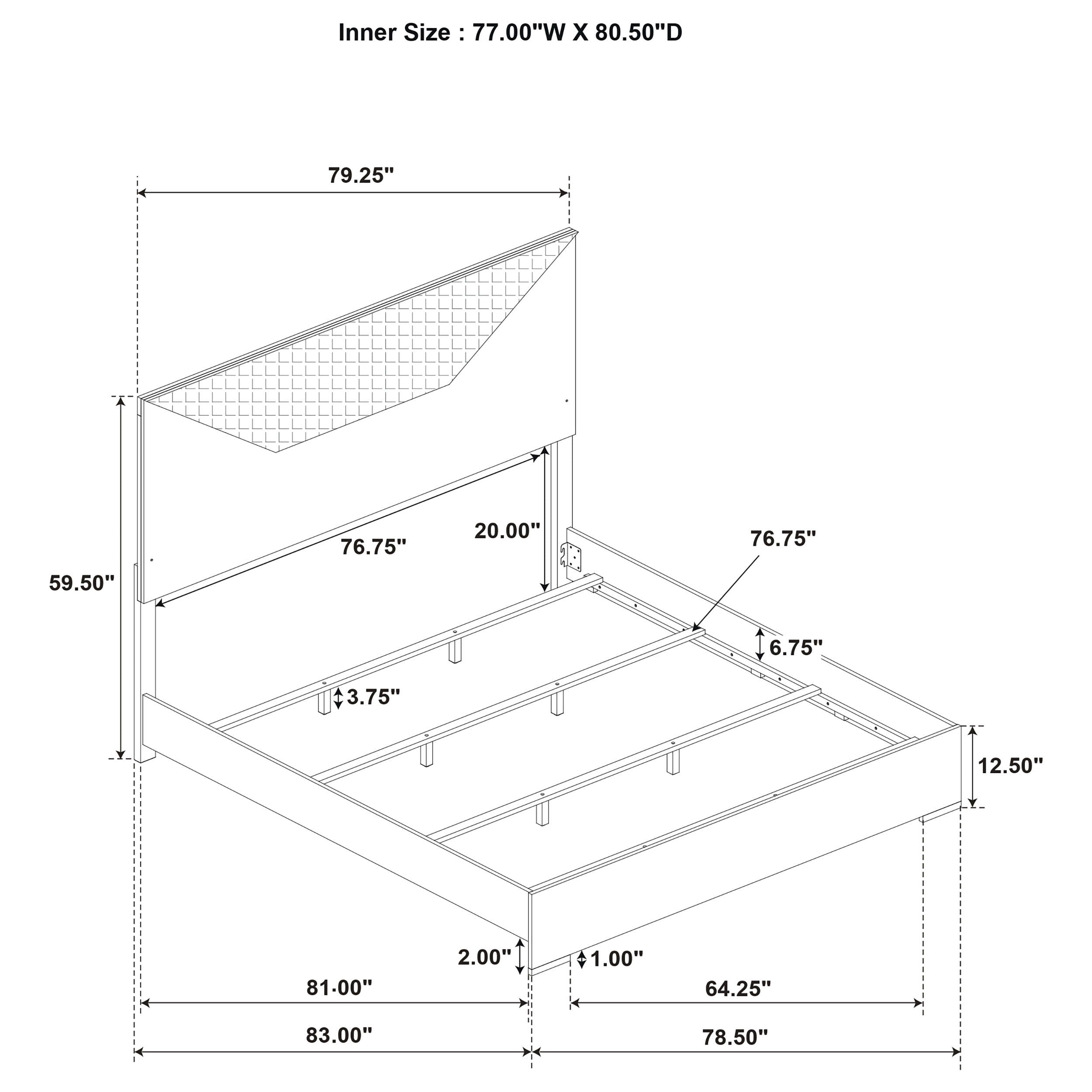 Ives - Panel Bed LED Headboard