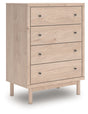 Arloster - Tan - Four Drawer Chest by Signature Design by Ashley® | Bel Furniture