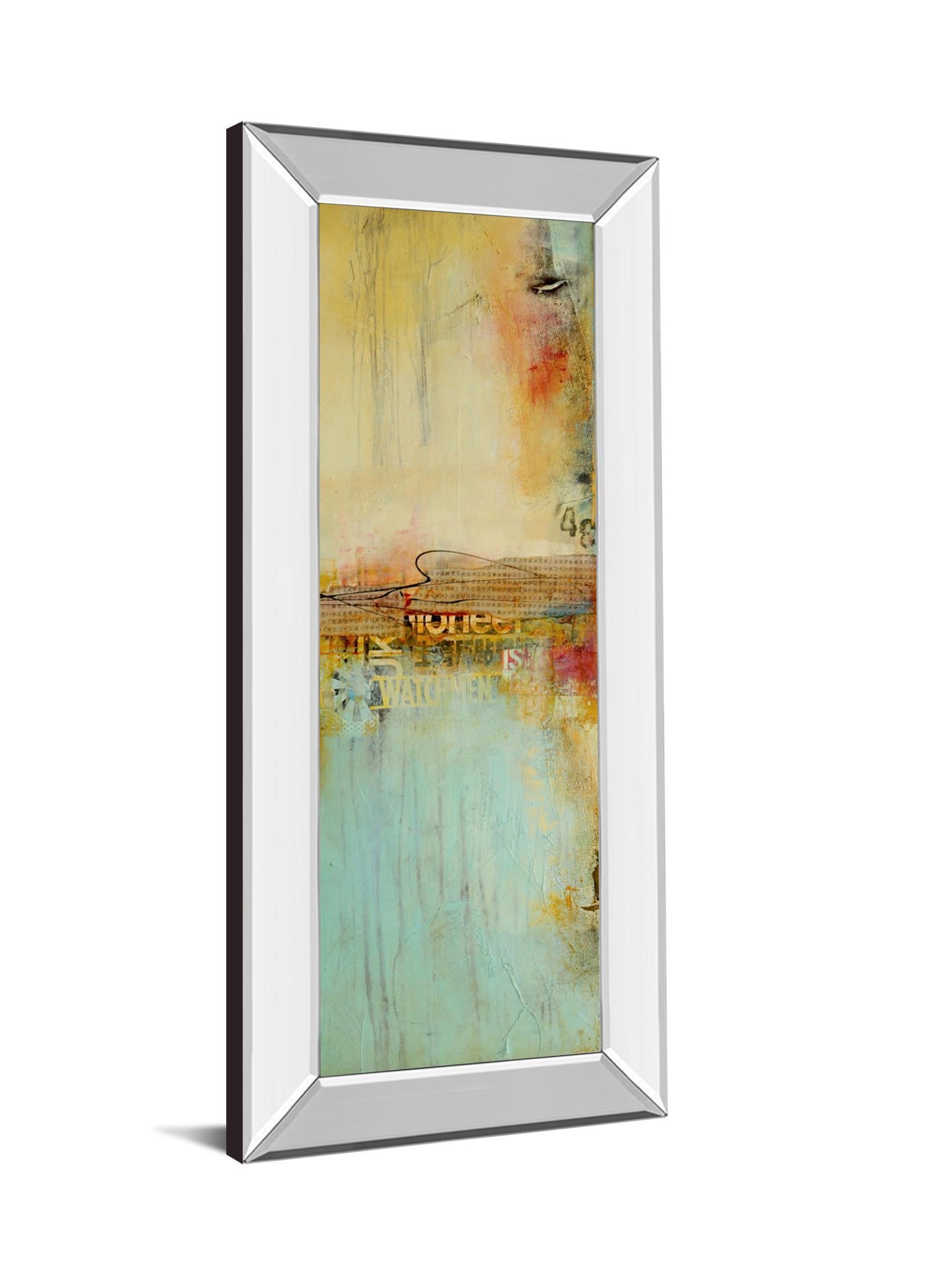 Eastside Story II By Erin Ashley - Mirror Framed Print Wall Art - Beige