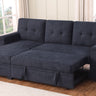 Lucca II - 84.5"W Reversible Sleeper Sectional Sofa with Storage Chaise by Lilola Home | Bel Furniture