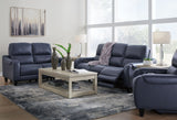 Mercomatic - Reclining Living Room Set Blue 3 Pc. Power Reclining Sofa, Loveseat, Recliner by Signature Design by Ashley® | Bel Furniture