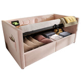 Upholstered Hydraulic Storage Daybed With USB & Type C Charging