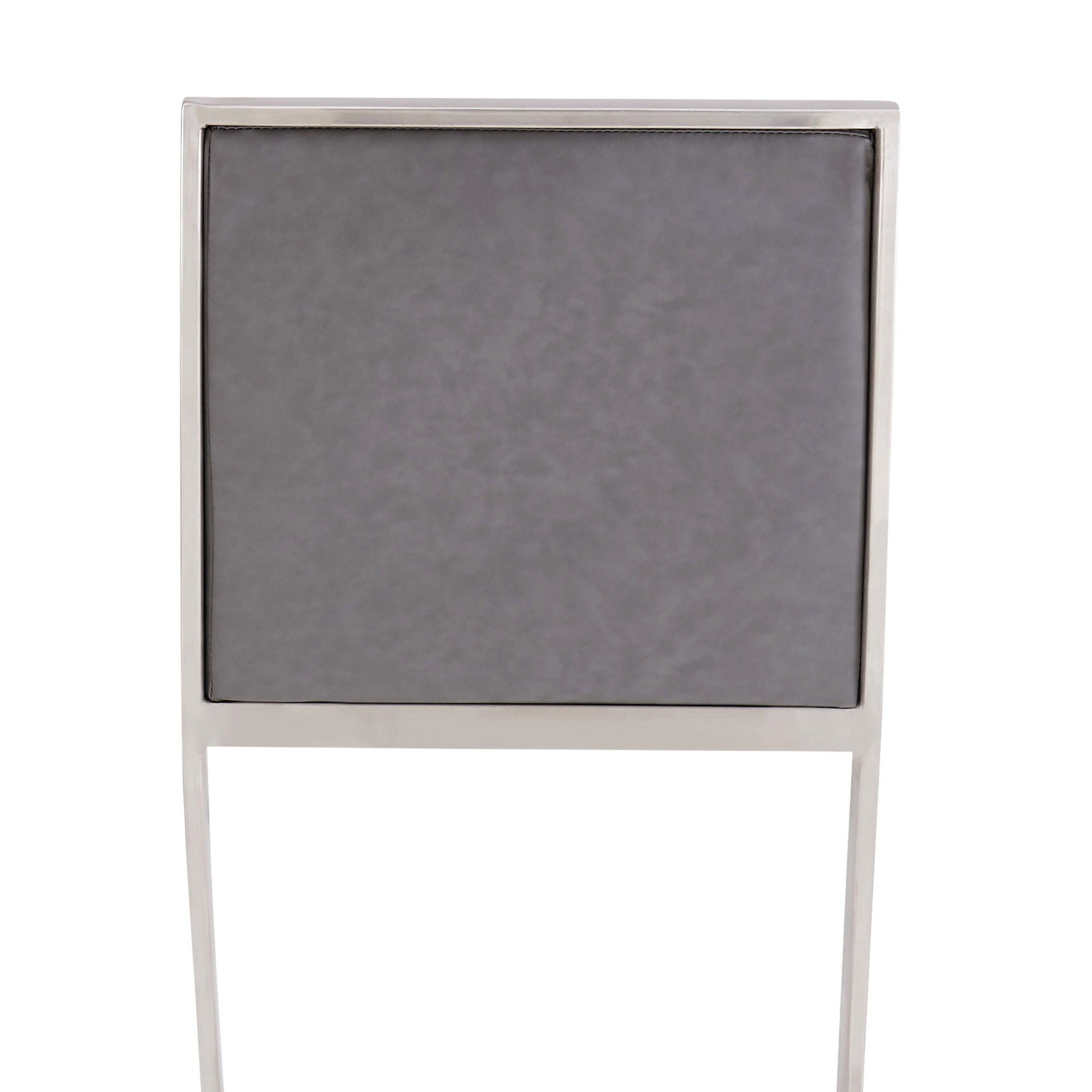 39" Counter Height Bar Chair - Gray / Silver