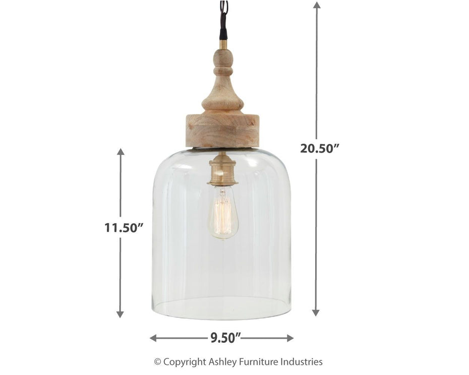 Faiz - Transparent - Glass Pendant Light