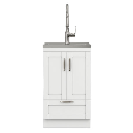 Reed - Deluxe Laundry Cabinet With Pull-Out Faucet And Stainless Steel Sink - view 26