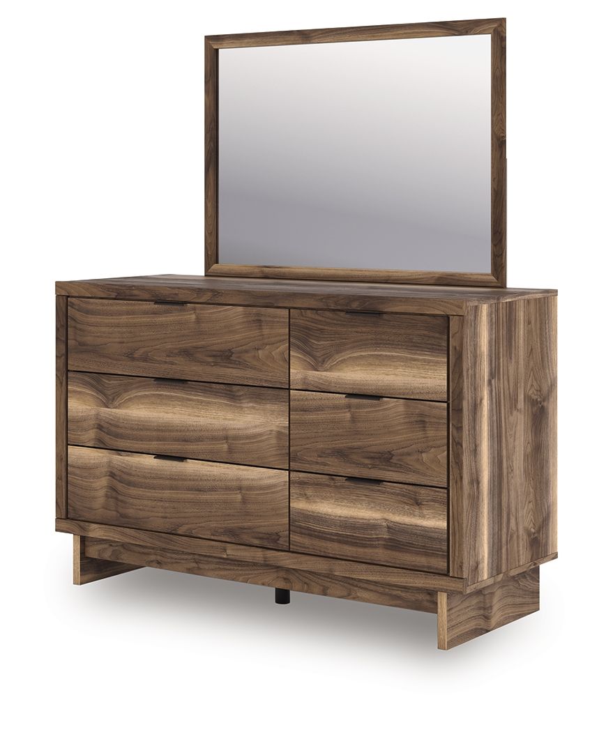 Chirason - Brown - Dresser And Mirror by Signature Design by Ashley® | Bel Furniture