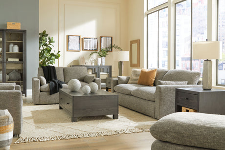Dramatic - Living Room Set Dark Gray 4 Pc. Sofa, Loveseat, Chair And A Half, Ottoman by Benchcraft® | Bel Furniture