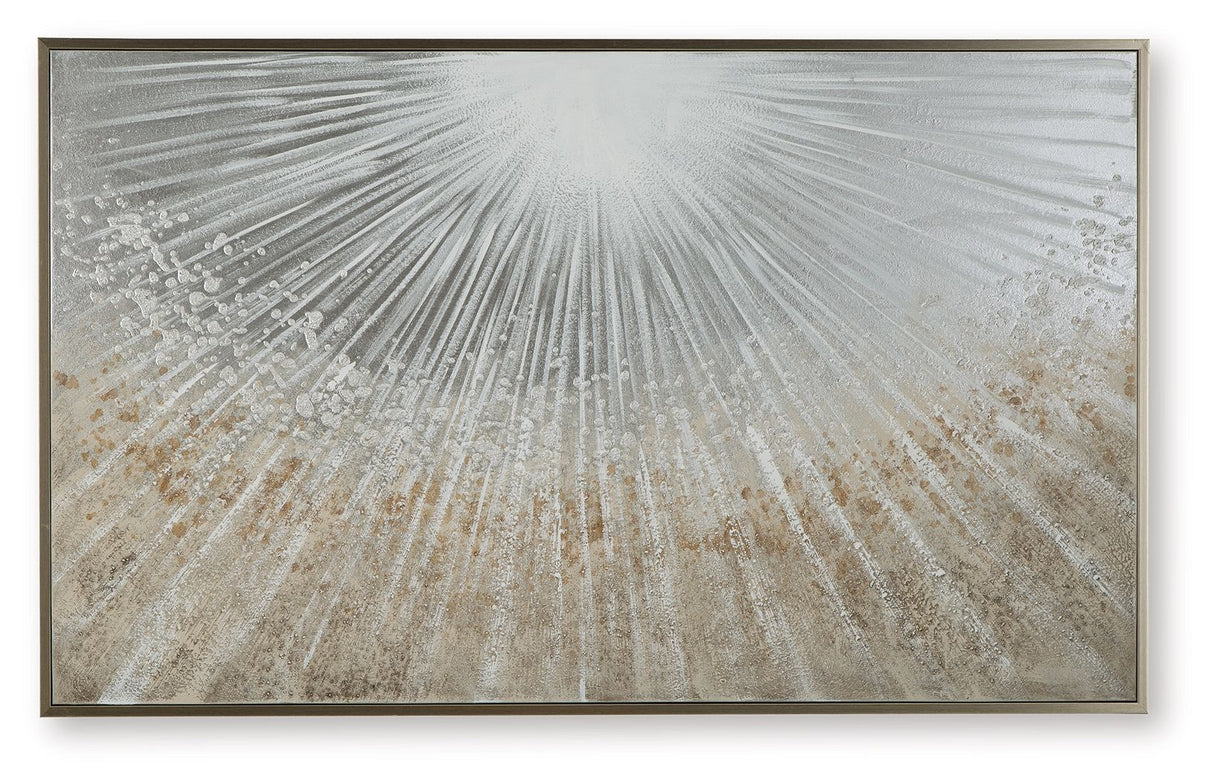 Waldard - Wall Art - Gray / Taupe / White