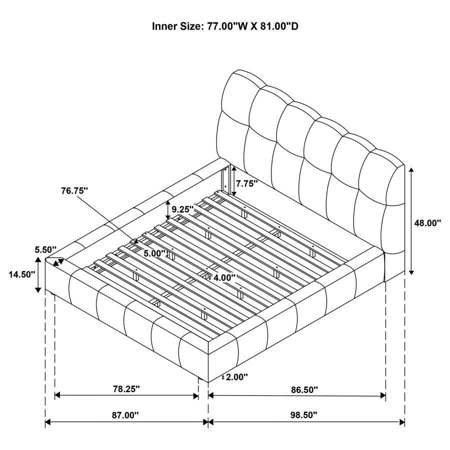 Nollet - Upholstered Platform Bed