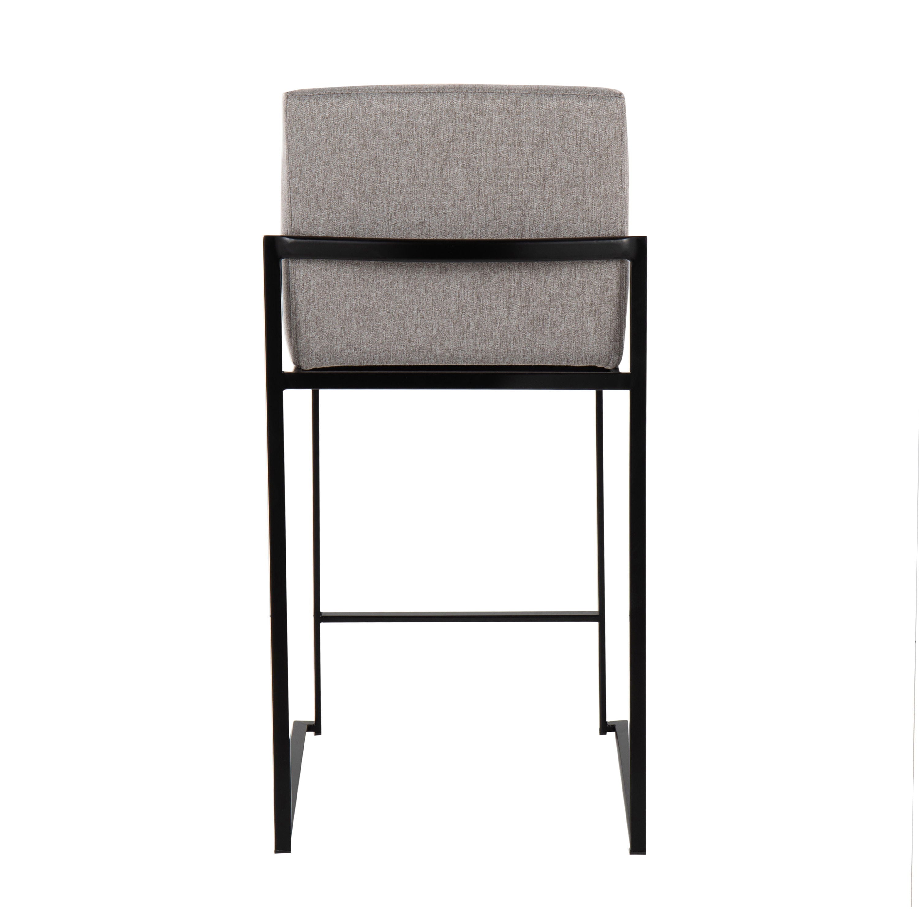 Fuji - Contemporary Modern Elegance, High Back Counter Stool