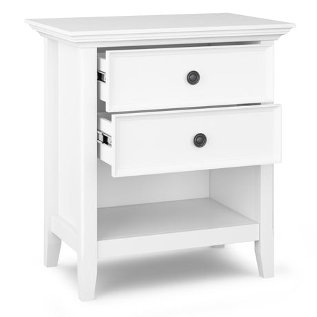 Amherst - Bedside Table, Handcrafted by Simpli-Home | Bel Furniture