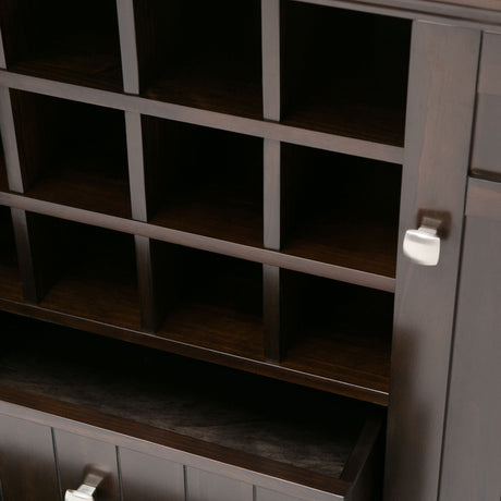 Bedford - Sideboard Buffet And Wine Rack by Simpli-Home | Bel Furniture