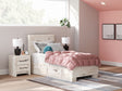 Lawroy - Panel Bed With Storage Beige Twin 2 Under Bed Storage Units by Signature Design by Ashley® | Bel Furniture