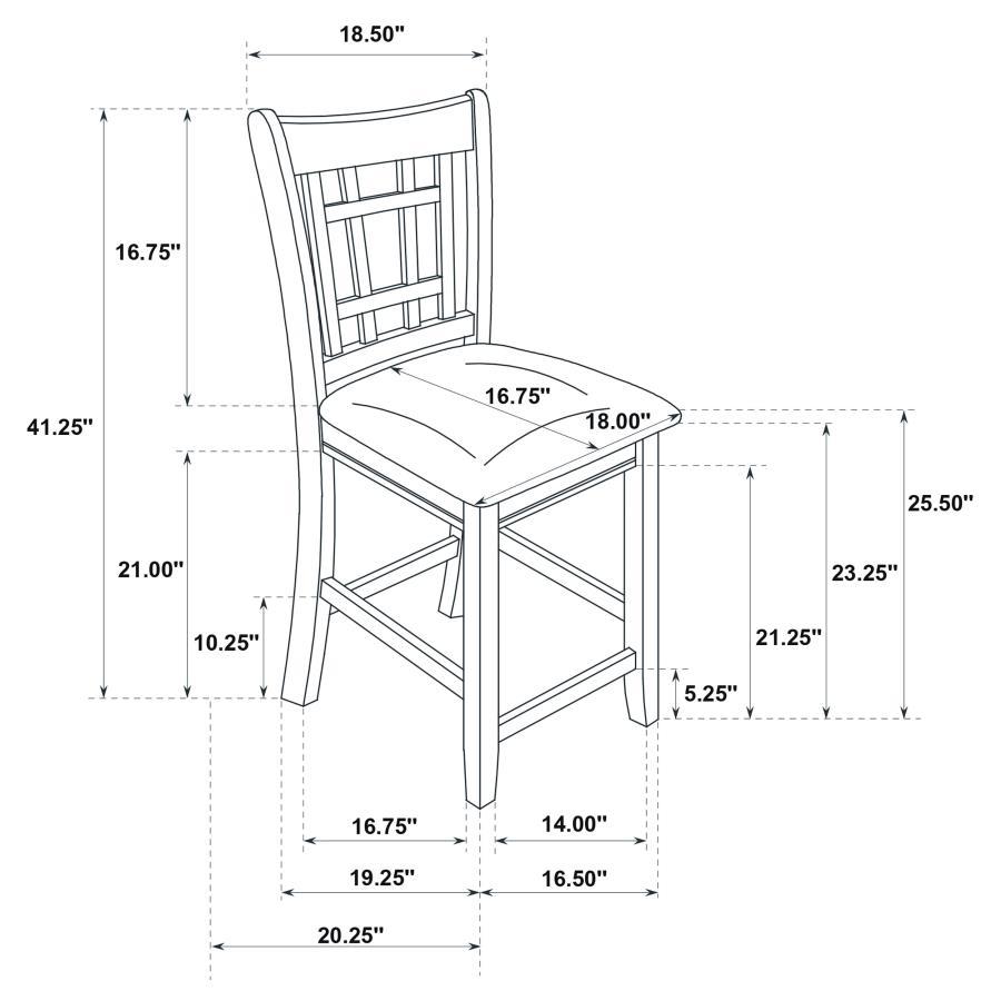 Lavon - Oval Counter Height Dining Set