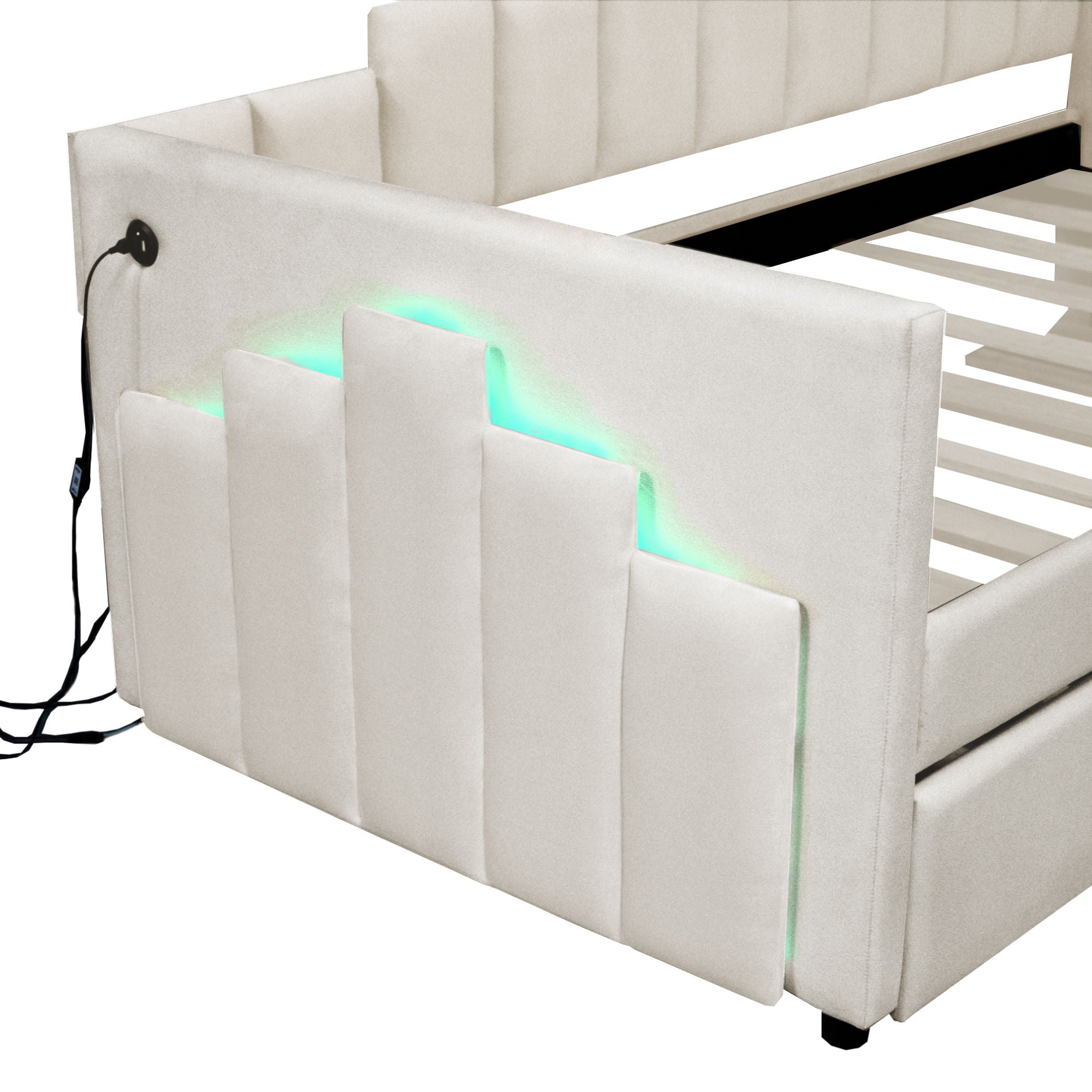 Upholstered Daybed With Light And USB Port