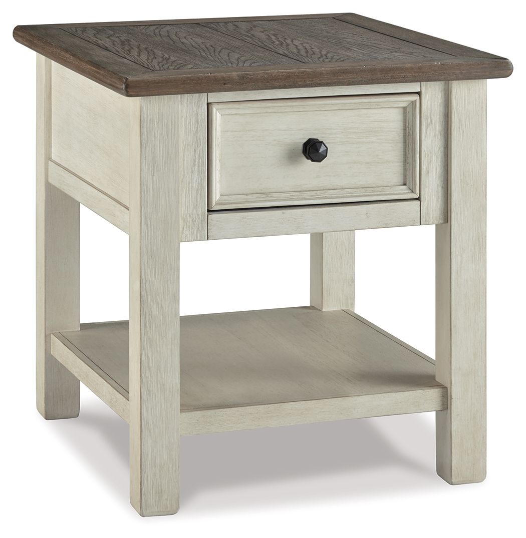 Bolanburg - White / Brown / Beige - Rectangular End Table by Signature Design by Ashley® | Bel Furniture