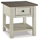 Bolanburg - White / Brown / Beige - Rectangular End Table by Signature Design by Ashley® | Bel Furniture
