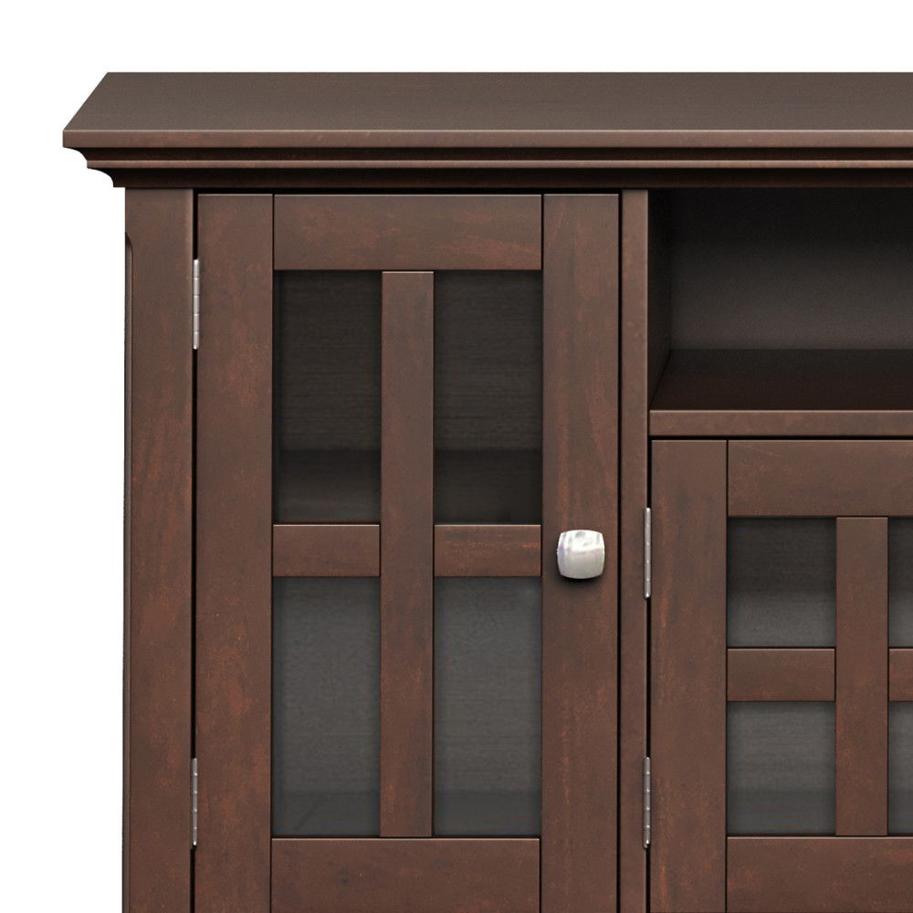 Acadian - Wide TV Media Stand - Brown by Simpli-Home | Bel Furniture