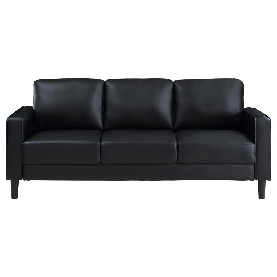 Ruth - Upholstered Track Arm Sofa by Coaster Fine Furniture | Bel Furniture
