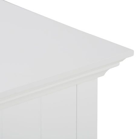 Acadian - Four Drawer Floor Storage Cabinet - Pure White by Simpli-Home | Bel Furniture