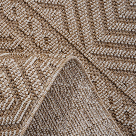 Guros - 6' X 9' Geometric Indoor / Outdoor Area Rug - Mocha - view 5