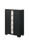 Rangley - Chest Black by Crown Mark | Bel Furniture