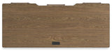 Roanhowe - Brown - Home Office Desk by Signature Design by Ashley® | Bel Furniture