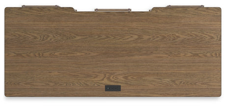 Roanhowe - Brown - Home Office Desk by Signature Design by Ashley® | Bel Furniture