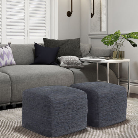 Fredrik - Handcrafted Square Pouf - view 18