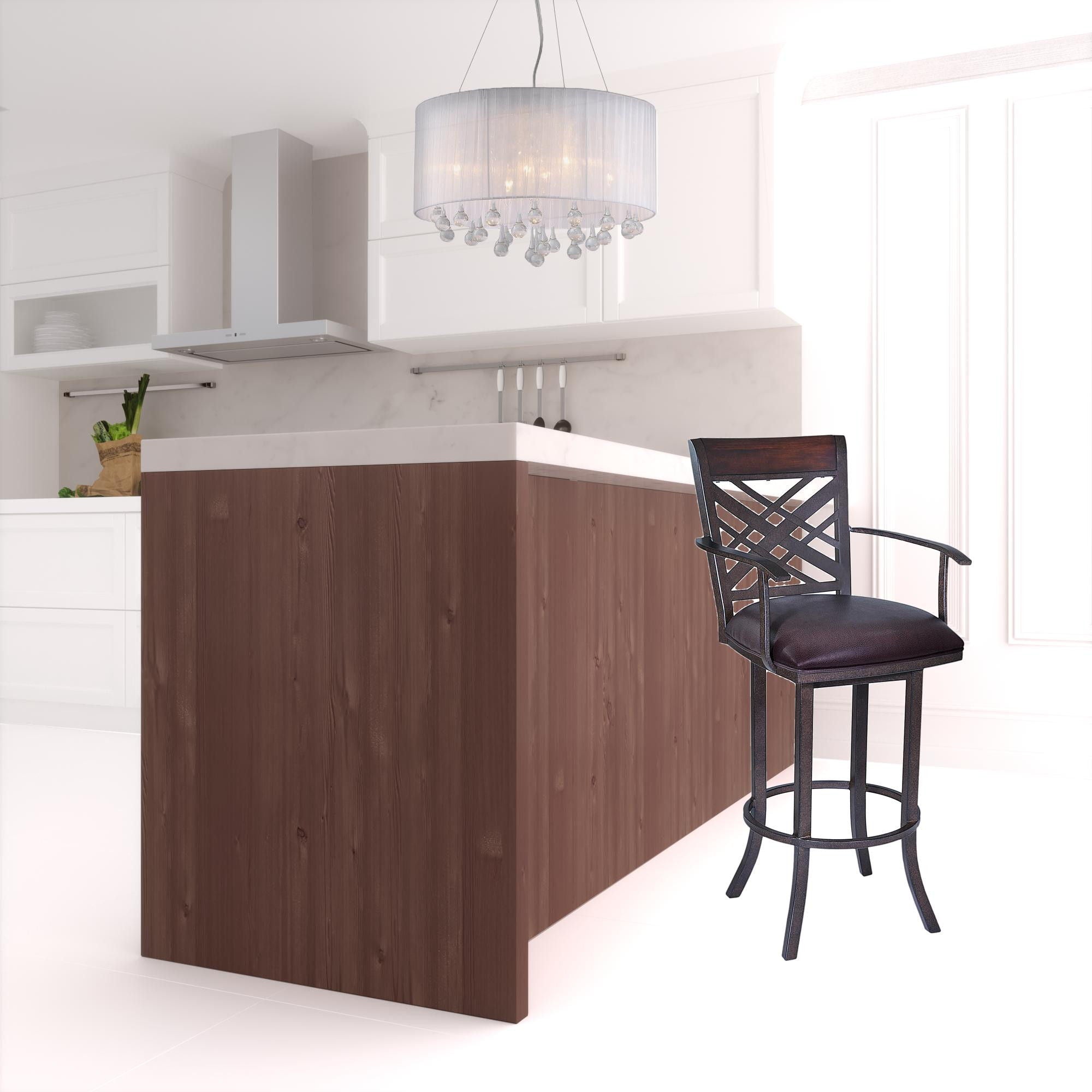 Counter Height Bar Chair - Brown