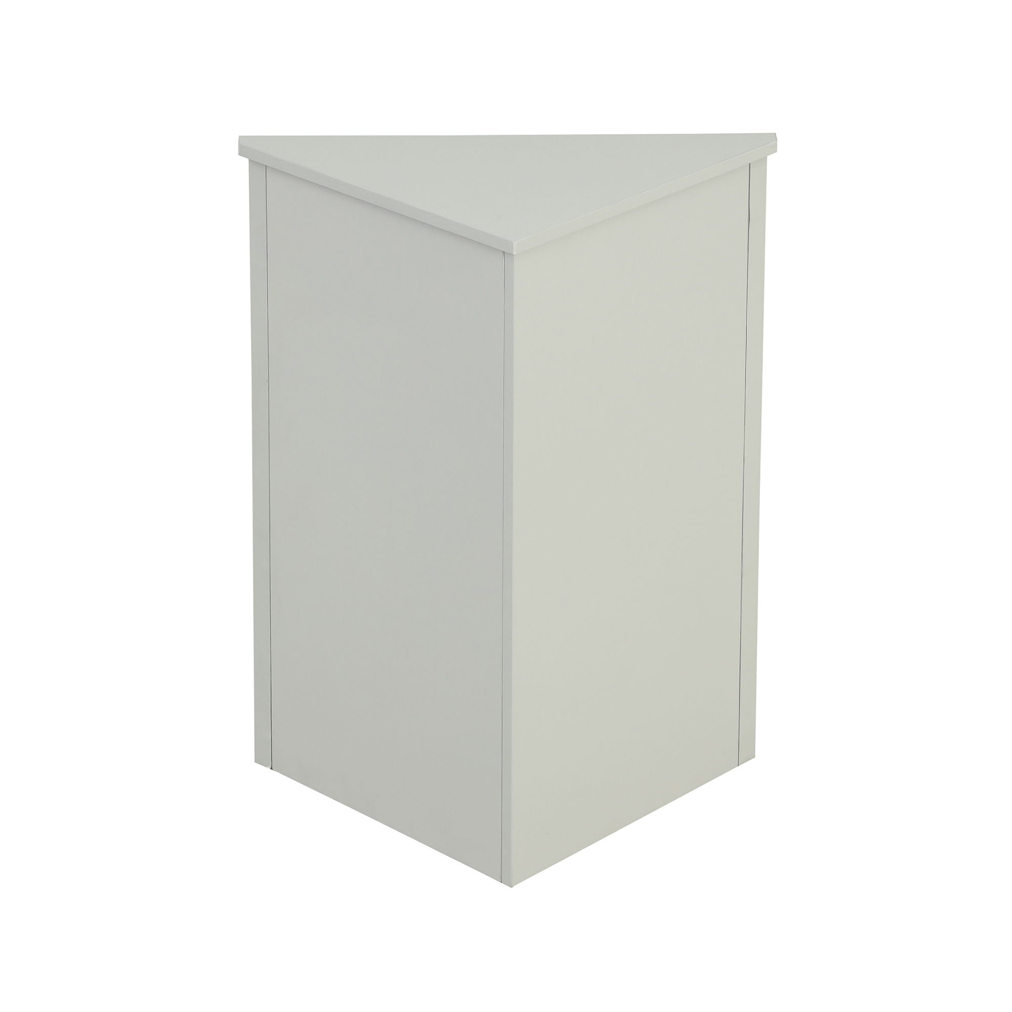 Triangle Bathroom Storage Cabinet With Adjustable Shelves, Freestanding Floor Cabinet For Home Kitchen