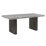 Susan - Dining Table Set With Base - Gray