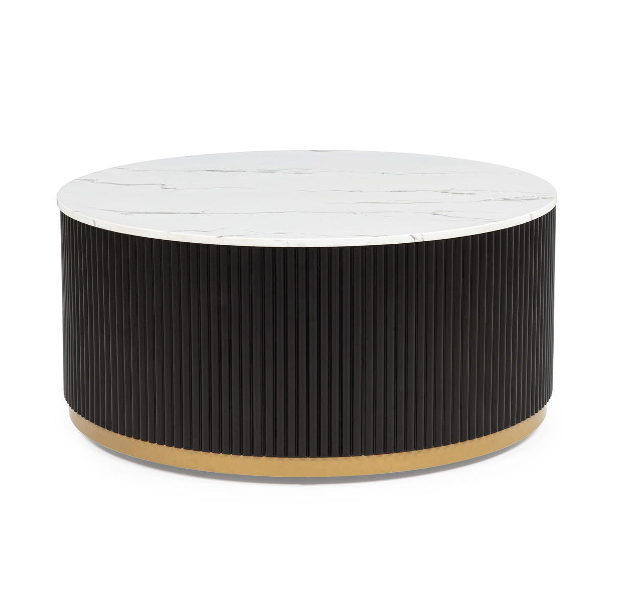 Kara - Table Set (Coffee & 2 End Tables) - Black / White by Crown Mark | Bel Furniture