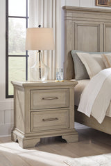 Vallardia - Two Drawer Night Stand - Light Grayish Brown