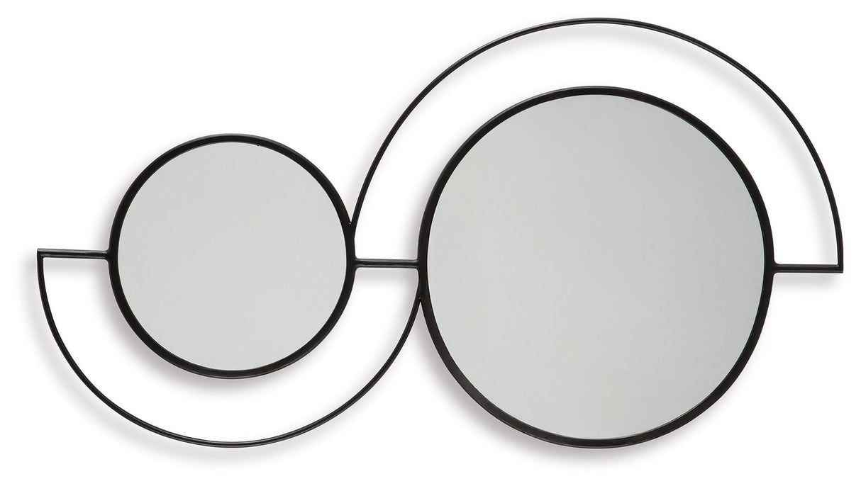 Shayham - Black - Accent Mirror by Signature Design by Ashley® | Bel Furniture