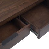 Hollander - Wide Console Table - Warm Walnut Brown by Simpli-Home | Bel Furniture